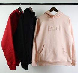 Men's Hoodies Sweatshirts Embroidery Kith BOX Hoodie Hooded Men Women 1 1 High Quality Thick Manual KITH Pullover Sweatshirts 230707