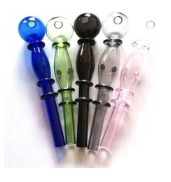 Smoking Pipes Glass Smoke Pipe Newest Hand Glass Oil Burner Pipes With Approx 14cm Colourful Thick Pyrex Heady Tobacco Water Pipe