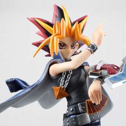 Action Toy Figures Anime Yu-Gi-Oh! Duel Yugi Atem Action Figure 20cm 1/7 Collection Model Dolls Toys for Boys Gifts