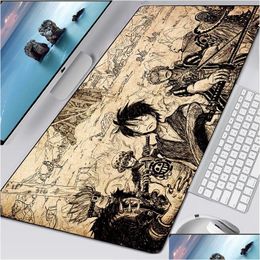 Mouse Pads Wrist Rests Pad Gamer Carpet Notbook Computer Mousepad One Piece Gaming Keyboard Manga Mat Drop Delivery Computers Netw Dhryj