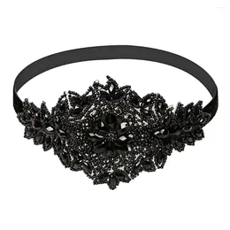 Bandanas Head Wraps Women Flapper Accessories Fascinator Headband Rhinestone Hair Belly Dance Headdress Vintage Rhinestones Forehead