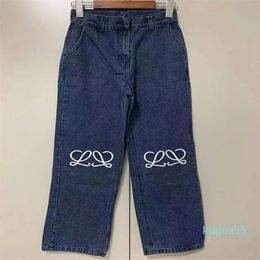 2023-Men's Jeans Designer Trouser Tight Denim Trousers Fleece Warm Jean Pants Brand Women Clothing Embroidery Printing