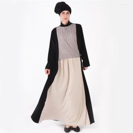 Ethnic Clothing Ramadan Fashion Abaya Patch Design Lace Dubai Prayer Dress Muslim India Women Islamic Oversized Caftan