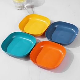 Plates 12Pcs Sturdy Snake Dish Smooth Appetiser Grade Plastic Table Fruit Plate Tray Tableware