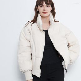 Women's Trench Coats Women's Jackets Oversize Beige Outwear Female Long Sleeve Zipper Solid Winter Warm Thick Coat Ladies Fashion Jacket