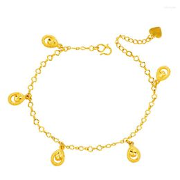 Anklets Water Drop Anklet Jewelry 18K Gold Plated For Women Trendy Bohe Charm Leg Ankle Chain Braces Barefoot Dubai Accessories