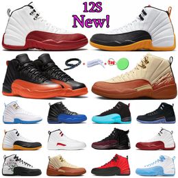 Basketball shoes cherry mens Brilliant Orange playoffs Black White Field Purple Taxi Dark Flu Game Royalty men trainers sports sneakers size 40-47