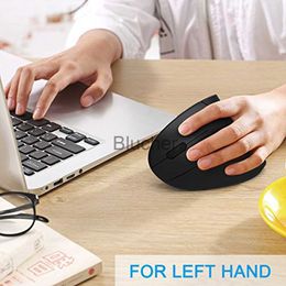 Mice Wireless Left Hand Mouse Ergonomic Vertical Mause USB Optical Wrist Healthy Computer Mice LED Backlit Mouse For Laptop Desktop x0706