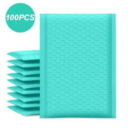 Protective Packaging 100pcs Green Bubble Mailer Padded Mailing Envelopes Poly for Self Seal Bag Padding 230706