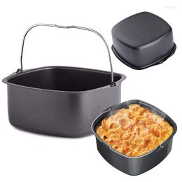 Baking Moulds WSND Square Non Stick Cake Mold Tray Pan Roasting Basket Bakeware Air Fryer