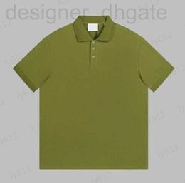 Men's T-Shirts designer Mens Tops Designer Summer Spring Clothes Dark Green Fashion Casual Luxury Classic Brand Logo Pattern Printed Bead Lapel Polo