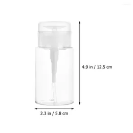 Nail Gel Lotion Storage Bottle Toiletry Travel Containers Makeup Remover Water 12.5X5.8CM Transparent Acrylic Pump
