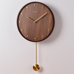 Wall Clocks Silent Bedroom Clock Wood Office Modern Minimalist Advanced Design Duvar Saati Modelleri Living Room Decora