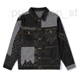 Men's Jackets Designer Men Coats Jacket Denim Jacquard Colour All letters embroidery joint paris long sleeve women black S-2XL GWTL