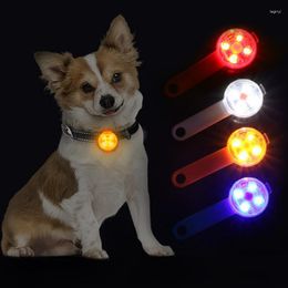 Dog Collars Dogs Anti Loss Pendant Waterproof Safety LED Flashing Light USB Rechargeable Night Luminous For Pet