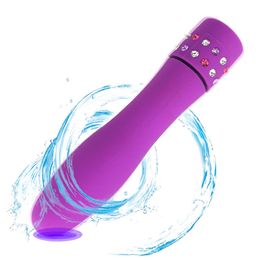 Vibrators Diamond Mini Bullet Shape Dildo Vibrator G-Spot Massage Magic Wand Muti-Speed Clitoris Vibrating Stimulator Sex Toys for Women 230627