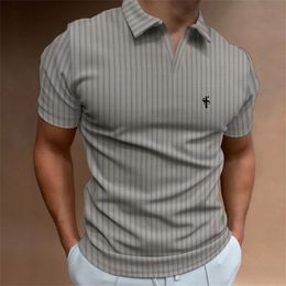Men's Polos Men Polo Men Shirt Short Sleeve Polo Shirt Contrast Colour Polo Men tops Clothing Summer Streetwear Casual Fashion 230706