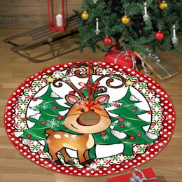 Carpets Christmas Snowman Red Truck Decorative Tree Skirt Wrap Party Room Throw Blanket For Couch #t2g