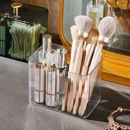 Jewelry Pouches Cosmetics Storage Box Cotton Swab Makeup Egg Brush Desktop With Cover Transparent Organizing