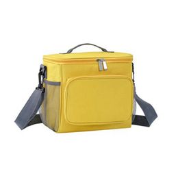 Tragbare wiederverwendbare Lunchbeutel Isolierte Mittagessen Kühler Einkaufstasche Leckdoach Thermie Kühler Sack Lebensmittel Handtaschen Hülle Picknick Eins Schulterhandtaschen W0058