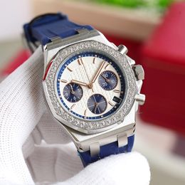 Women Watch Quartz Timing Movement Designer Watches 37mm Sapphire Case With Diamond Business Wristwatch Montre de Luxe Gifts