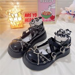 Dress Shoes Lolita Uniform Platform Japanese School High Heels Cute Mary Jane College Girls 2023 Women Shoe