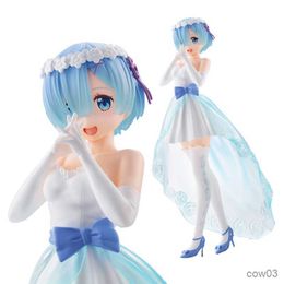 Action Toy Figures Anime Figure Wedding Dress Crystal Dress Up Figure RE Zero-Starting Life in Another World Model Toy Action Figure R230707