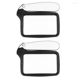 Storage Boxes 2 Pieces Folding Magnifying Glass Acrylic Elderly Reading Spaper High-Definition Agnifying
