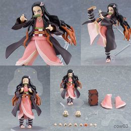 Action Toy Figures 13CM Slayer Anime Figure Kamado Action Figure Movable Face Cute Model Toy Gift Collection for Kids R230707