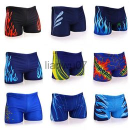 Men's Swimwear Men Swimming Trunks Multi Prints Swimwear Swim Briefs Swimsuit Beach Boxer Shorts Wear Bathing Suit J0708