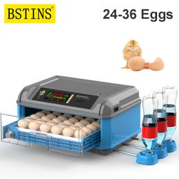 Incubators 36 Eggs Automatic Incubator for Egg Incubation Brooder Bird Chick Chicken Accessories Smart 220V110V Farm Equipment 230706