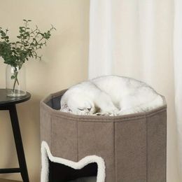 Cat Beds For Indoor Cats Large Cat House For Pet Cat Cave Cat Climbing Frame Pet Cat Scratching Board