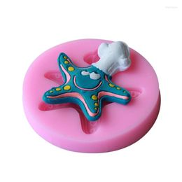 Baking Moulds 1PCS Starfish Shape For Silicone Cake Tools Fondant Mould Chocolate Gumpaste Sugarcraft