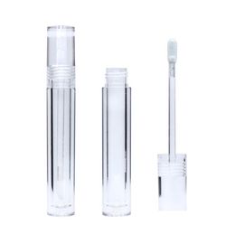 Packing Bottles Empty Bottle Transparent Round Lip Gloss Tube Diy Personalised Lipstick 5Ml Makeup Tool T3I51524 Drop Delivery Offic Dh6Dw