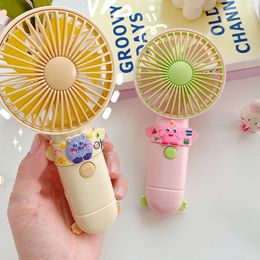 Mini Monster USB Charging Fan for Students and Children Handheld Fan Anime Silent Cooling Fan Children Gift