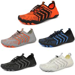 2023 wear resistant beach wading hiking shoes men black Grey white orange sneakers outdoor for all terrains