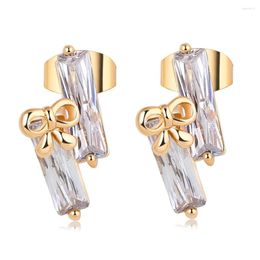 Stud Earrings Love & Annie Girls Cubic Zirconia Cute Butterfly For Women Daily Female Lady Small Jewellery Gift