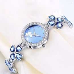 Wristwatches Watch For Women Watches 2023 Selling Products Luxury Bracelet Set Diamond Steel Band Quartz Wristwatch