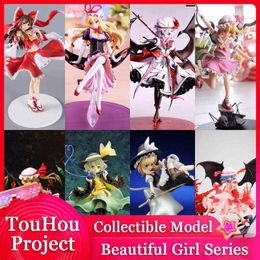 Anime Manga 20-41cm Touhou Project Anime Game Action Figure Hakurei Reimu Manga Statue Garage Kits Beautiful Girl Collectible Model Toys L230706 L230706