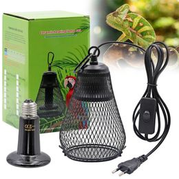 Other Home Garden Pet Reptile Heat Lamp Shade Infrared Ceramic Emitter Coop Heater Guard for Chicken Lizard Turtle Brooder Snake 230706