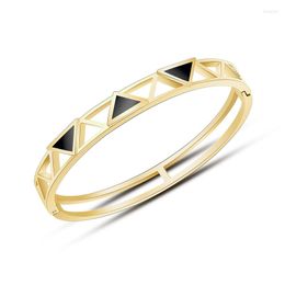 Bangle Vintage Multi Trangles Bracelets For Men Fashion Gold Color Stainless Steel Women Bangles Wholesale Jewelry 2023