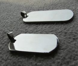 100pcs lot Stainless Steel Army Dog Tags Blank Military Dog Tags Suitable for Laser Engraving 201126217S