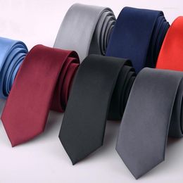 Bow Ties Linbaiway 5cm Polyester Neck For Men Skinny Slim Narrow Neckties Business Wedding Dress Neckwear Cravat Custom LOGO