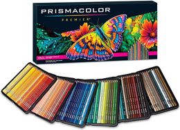 Pencil Bags Original Prismacolor Premier Coloured Pencils 36 72 150 Colours Art Supplies for Drawing Sketching Adult Colouring Tin Box 230706