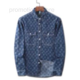 Men's Jackets Designer 2023 Coats jeans Men Women Jacquard letter colpus front pocket paris Denim Lapel Neck blue M-3XL F56X