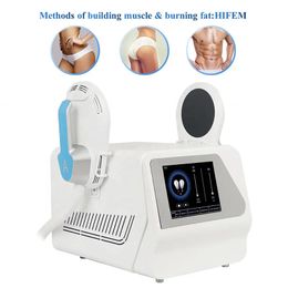 Portable 2 Handles EMS Machine Ems Muscle Stimulator Electromagnetic Cellulite Reduction Body Sculpting Machine