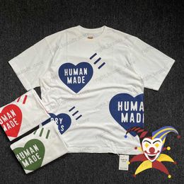 Men's T-Shirts 2023ss Human Made T Shirt Men Women 1 1 High Quality Heart Print Oversized Hip Hop Top Tees T230707