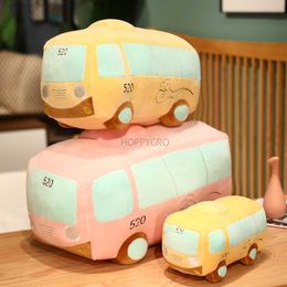 Stuffed Plush Animals Cartoon Car Model Plush Toys Pillow Lovely Colourful Bus Plush Doll Soft Stuffed Car Doll Sofa Cushion Birthday Gift for Kids Boy L230707