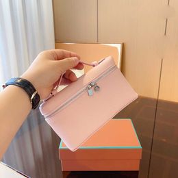 Loro Piano Pocket Bag Tote Totes Designer Bags Handbags Lunchbox Women Desing Handbag Fashion Solid Color Quality Cosmetic Leather Purse Bag