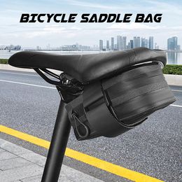 Lights Sahoo Bicycle Saddle Bag Reflective Cycling Rear Seat Post Bag Large Capacity Tail Rear Bag Mtb Bike Seat Bag Bike Accessories